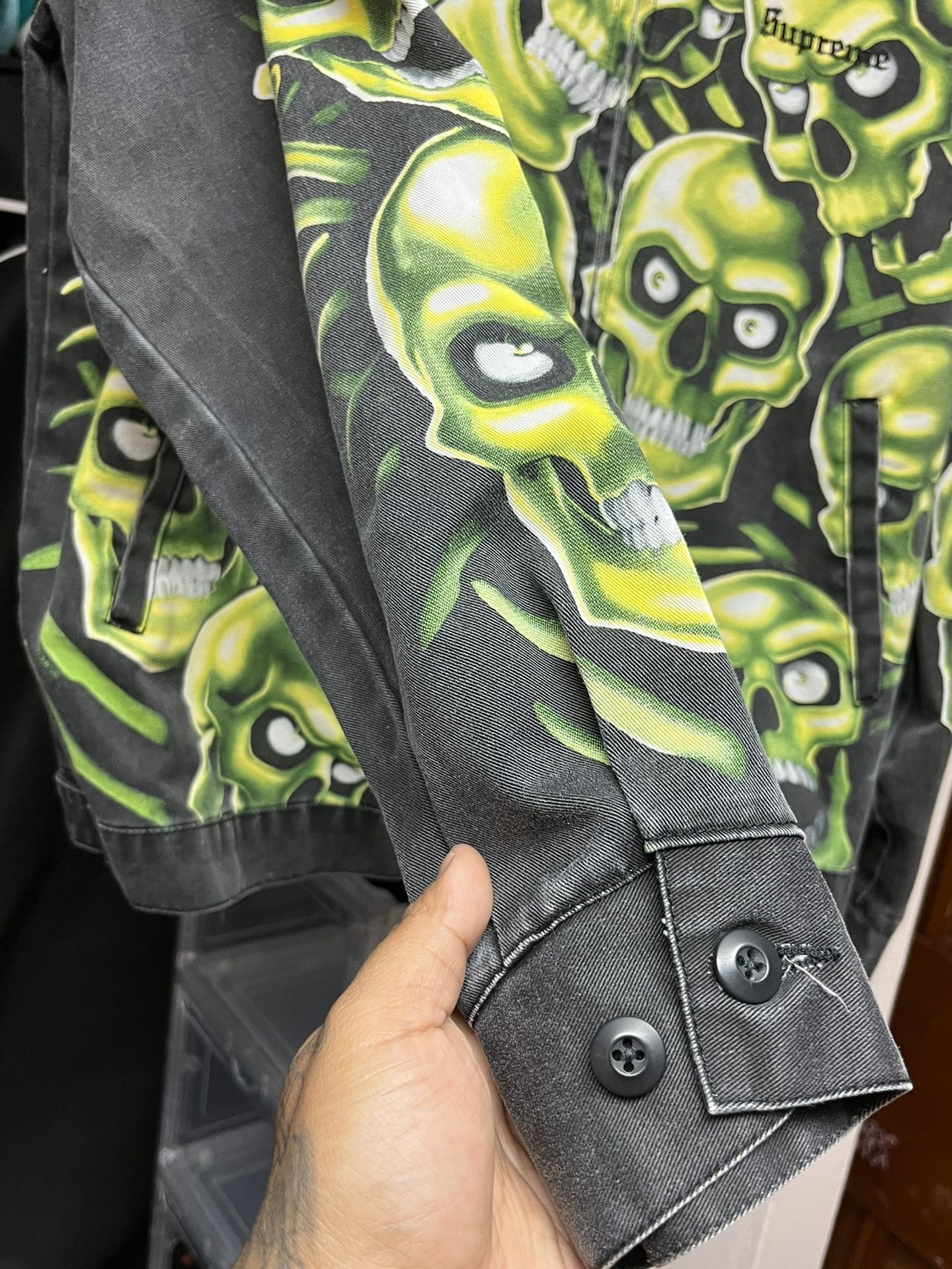 Supreme Skull Pile Work Jacket ss18 spring summer hype rare medium 