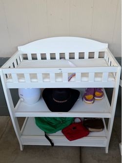 White changing table