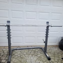 Squat Bench Press Rack With 💪 Bar 