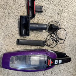 Bissell Car Vacuum / Pet Hair Eraser Lithium Ion Cordless Hand Vacuum, Purple 