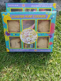 12 Easter hunt cookies so you can decorate them good until November 2020 only $5 a set we have 10 boxes left only $5