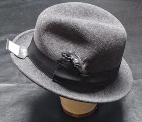 Brand New Bailey Tino Fedora Gray Litefelt Wool Hat Size X-Large Water Resistant