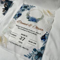 Acrylic Invitations/weddings/quinceañera/graduation/bday Celebration