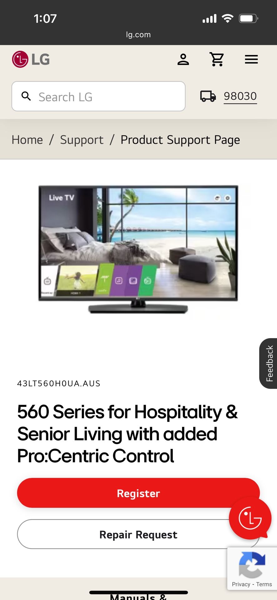43 Inch LG Tv Monitors (multiple)  Price Reduced