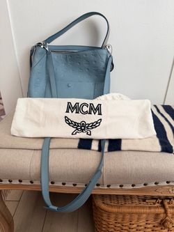 MCM Visetos Leather Shoulder Bag