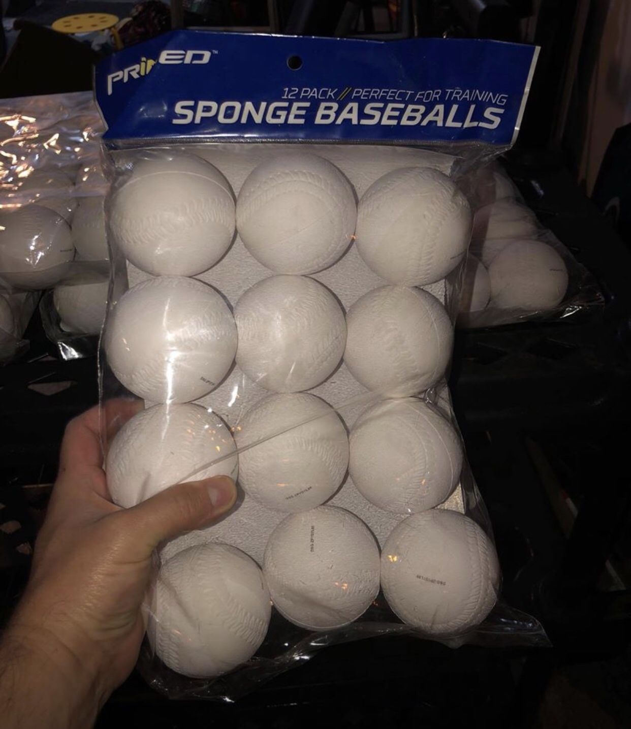 Primed Sponge Baseballs