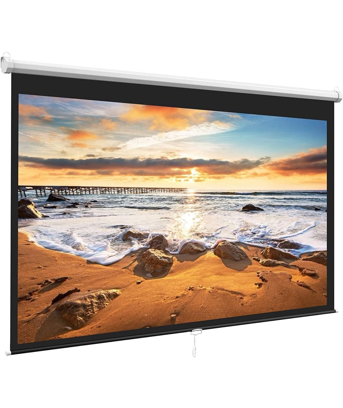 100” Pull down projector screen