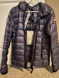 Canada Goose Crofton Water Repellent Packable 750 Fill Power Down Hooded Jacket - Ozone Blue