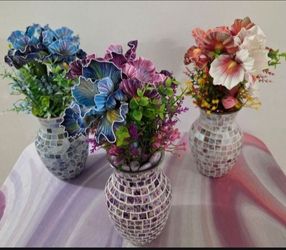 Vases from The Mosaic Iris Collection ($30 EACH) @ Lasting Creations