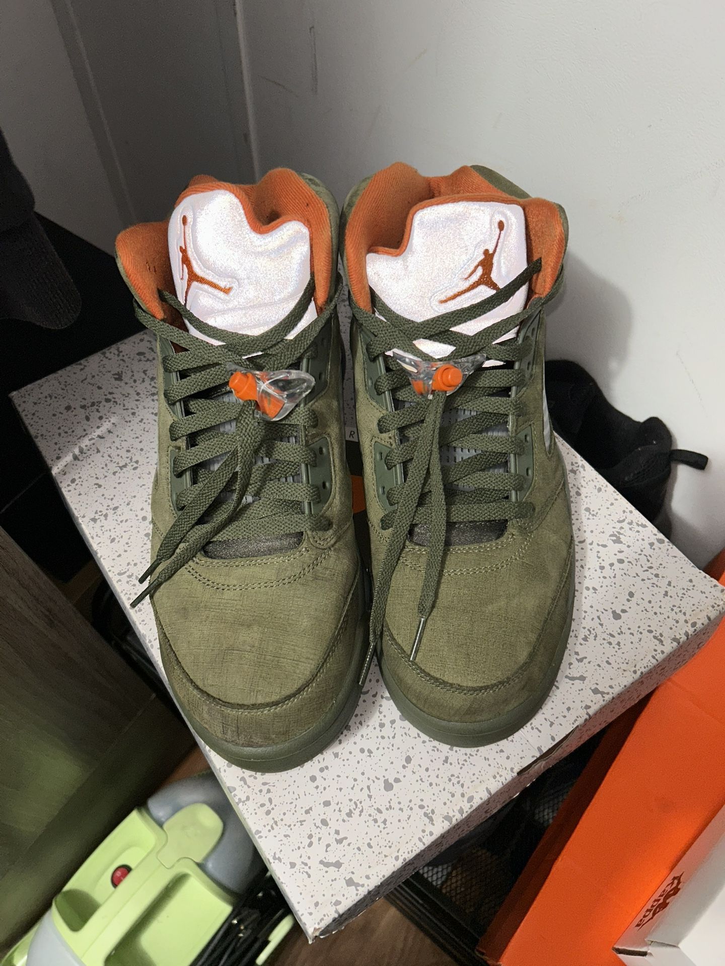 Jordan 5 Olive Greens