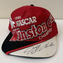 Vintage 1995 Jeff Gordon signed nascar racing champion hat