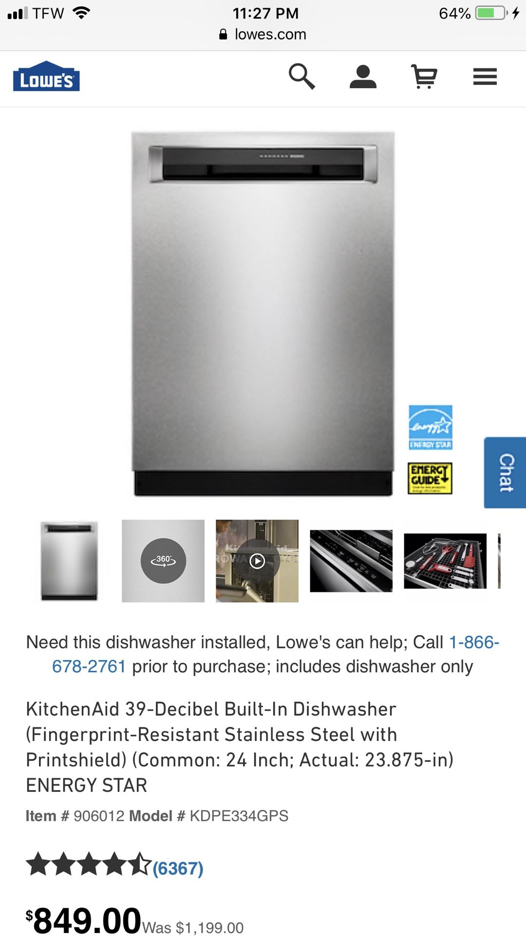 Dishwasher cheap