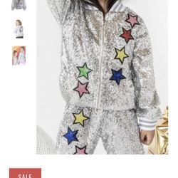 Girls Fashion Sequin Outfit Size 8-10 