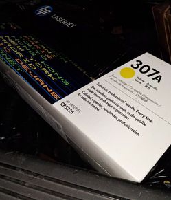 Genuine HP 307A Yellow Toner Cartridge CE742A – Factory Sealed OEM – New