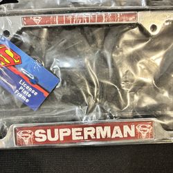 Superman, all metal electro plate frame DC comics, distressed, graphic
