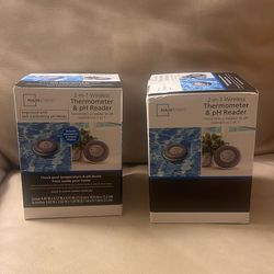 Mainstays 2-in-1 Wireless Pool Thermometer & pH Reader Indoor Display 160ft