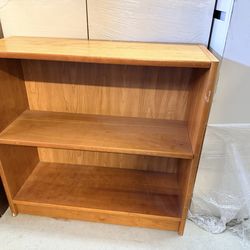 Wooden shelves