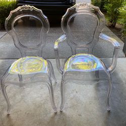 Transparent/Acrylic Chairs - Set of 2