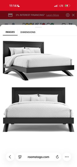 Black Platform Bed Queen size