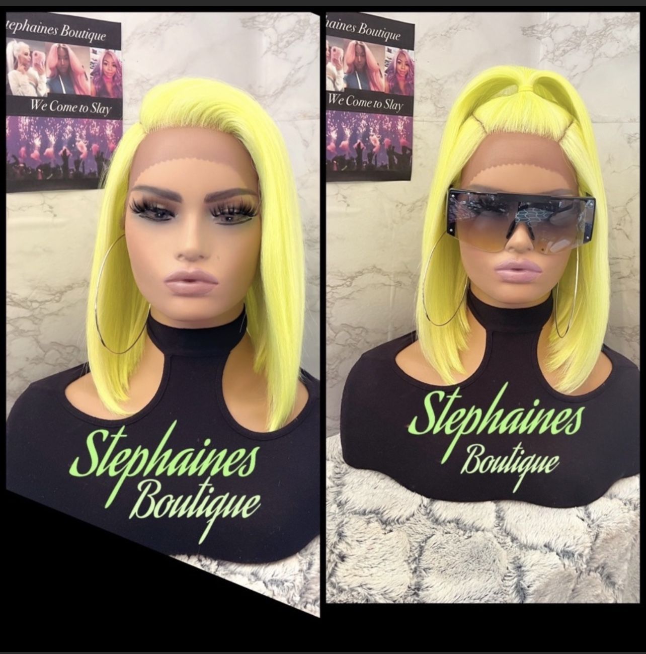 Human Hair Blended Lace Front Wig