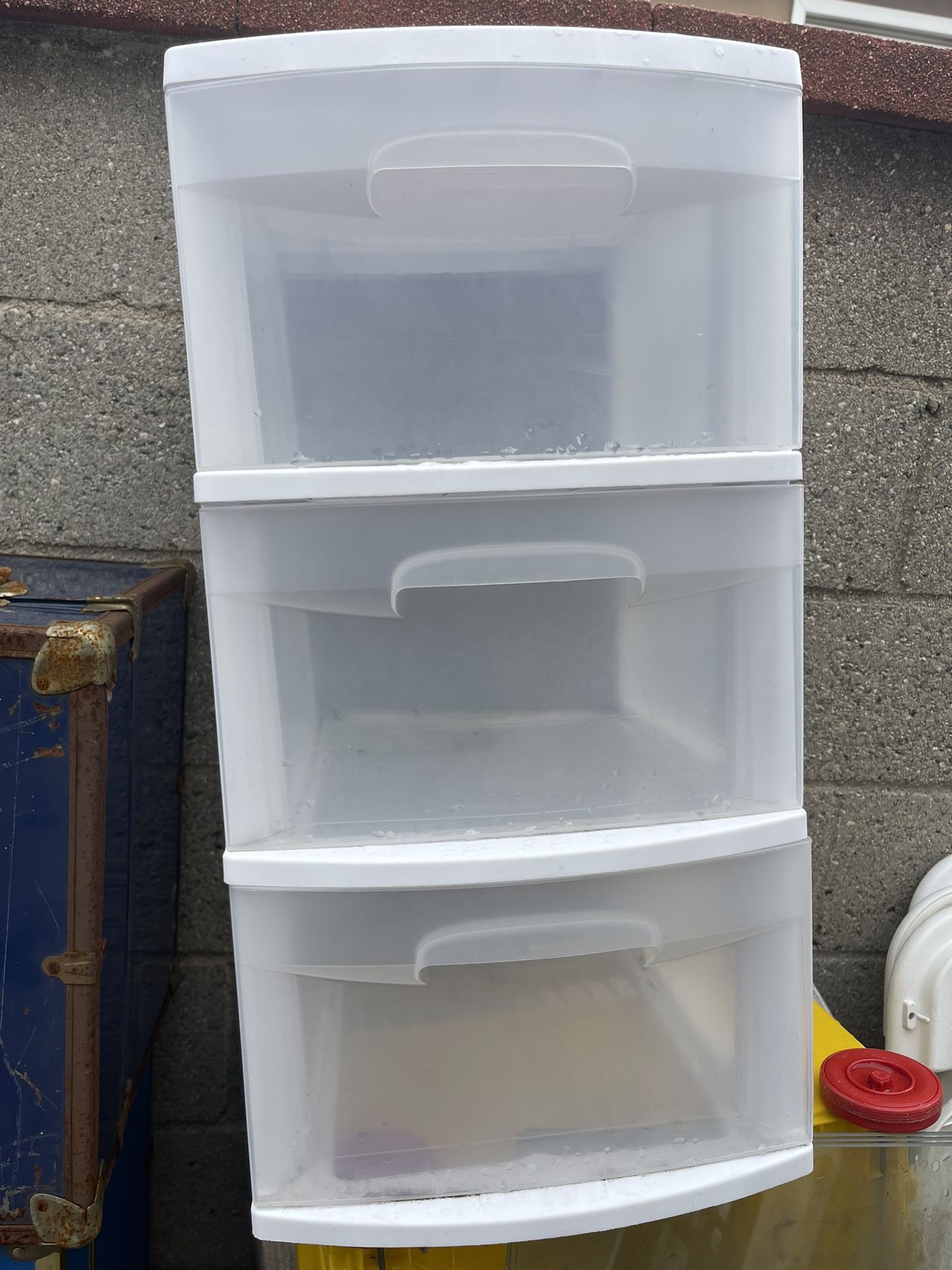 Plastic Three Drawer Storage 