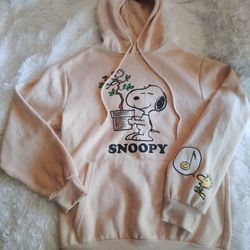 Unisex Peanuts Snoopy Woodstock Graphic Pullover Hoodie SweatShirt SZ:S