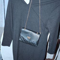 Black Dress And Purse