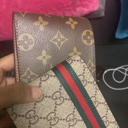 Brown Loui Wallet Brown Gucci Wallet With Red And Green Design 