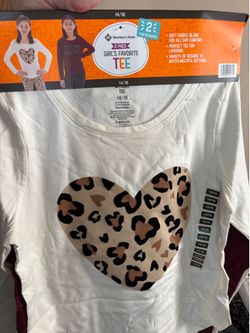 New.Girls 14/16 long sleeve tees 2pack