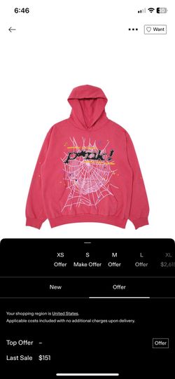 P*nk Sp5der hoodie ‘Pink’