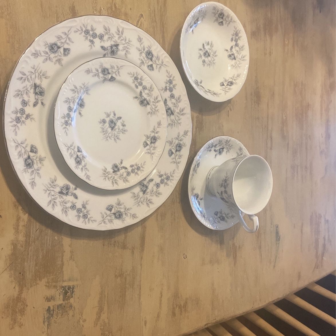 Vintage Baroque Blue, Fine China, By Danielle