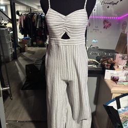 NWOT loft Beach wide leg jumpsuit