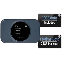 Portable WiFi Hotspot,10GB Free USA Data for 30 Days,No Sim Card Needed,4g LTE Mobile Internet Travel Router for USA,8 Device Connected,High Speed Poc