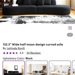 Elegant Half Moon Sofa