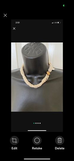 14k Gold Clasp 9-Strand Freshwater Pearl Necklace 