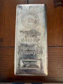 Silver 100 oz Bar