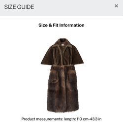 BURBERRY Brown Faux Fur Coat  - Size 4/6