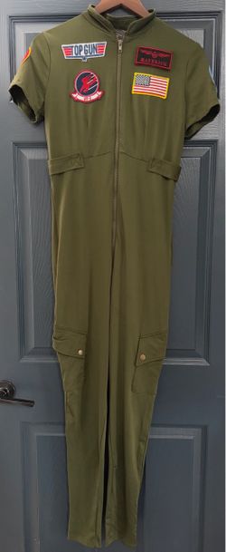 Women’s Top Gun Flight Suit Costume Size Large
