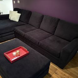 Large Black Couch 