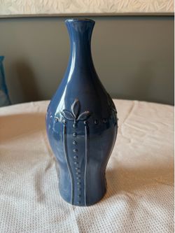 Debbie Segura Blue Glazed Vase