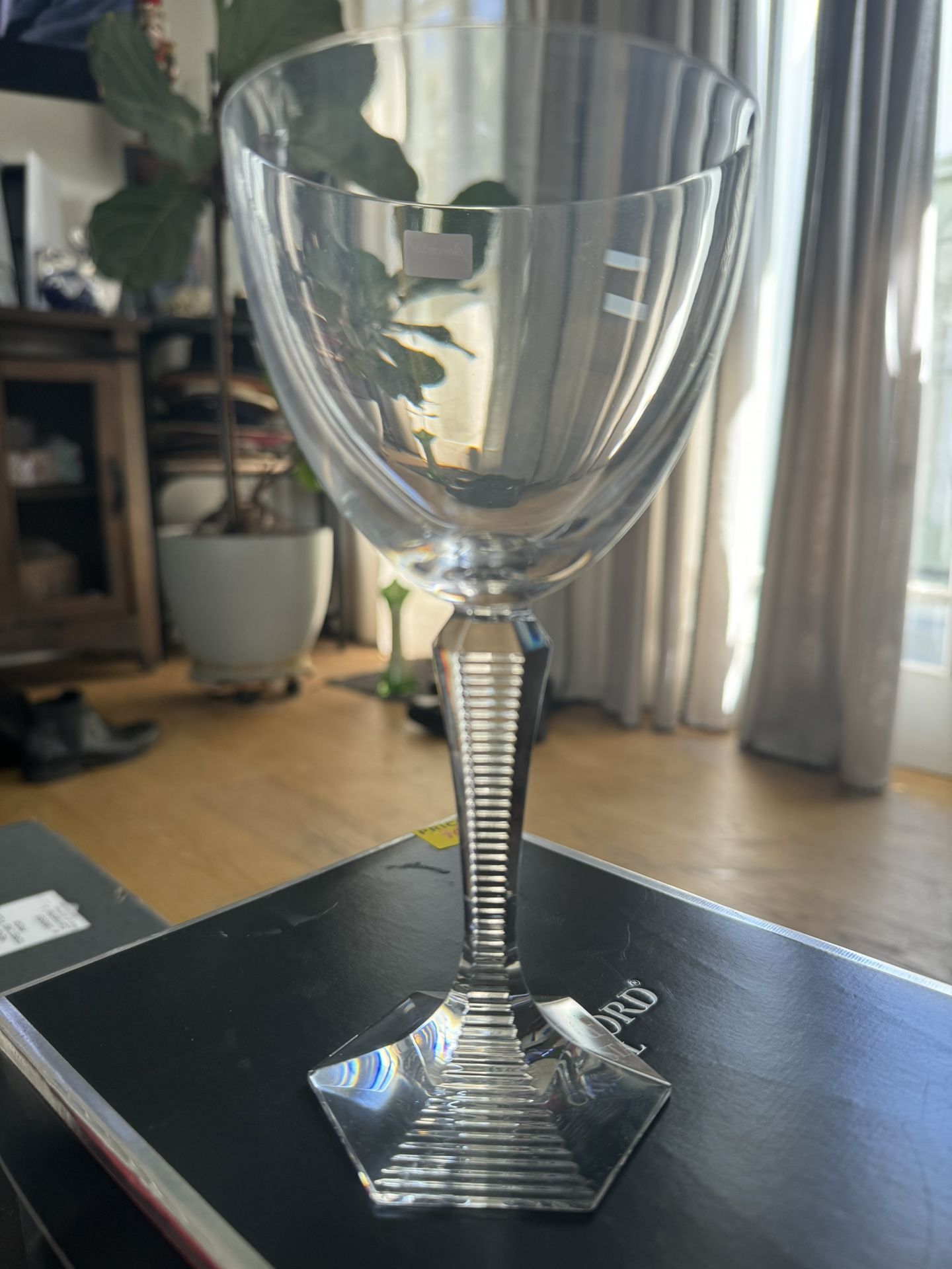 Baccarat France Art Glass OPERA Crystal 7.5” WATER GOBLETS - 6 Goblets