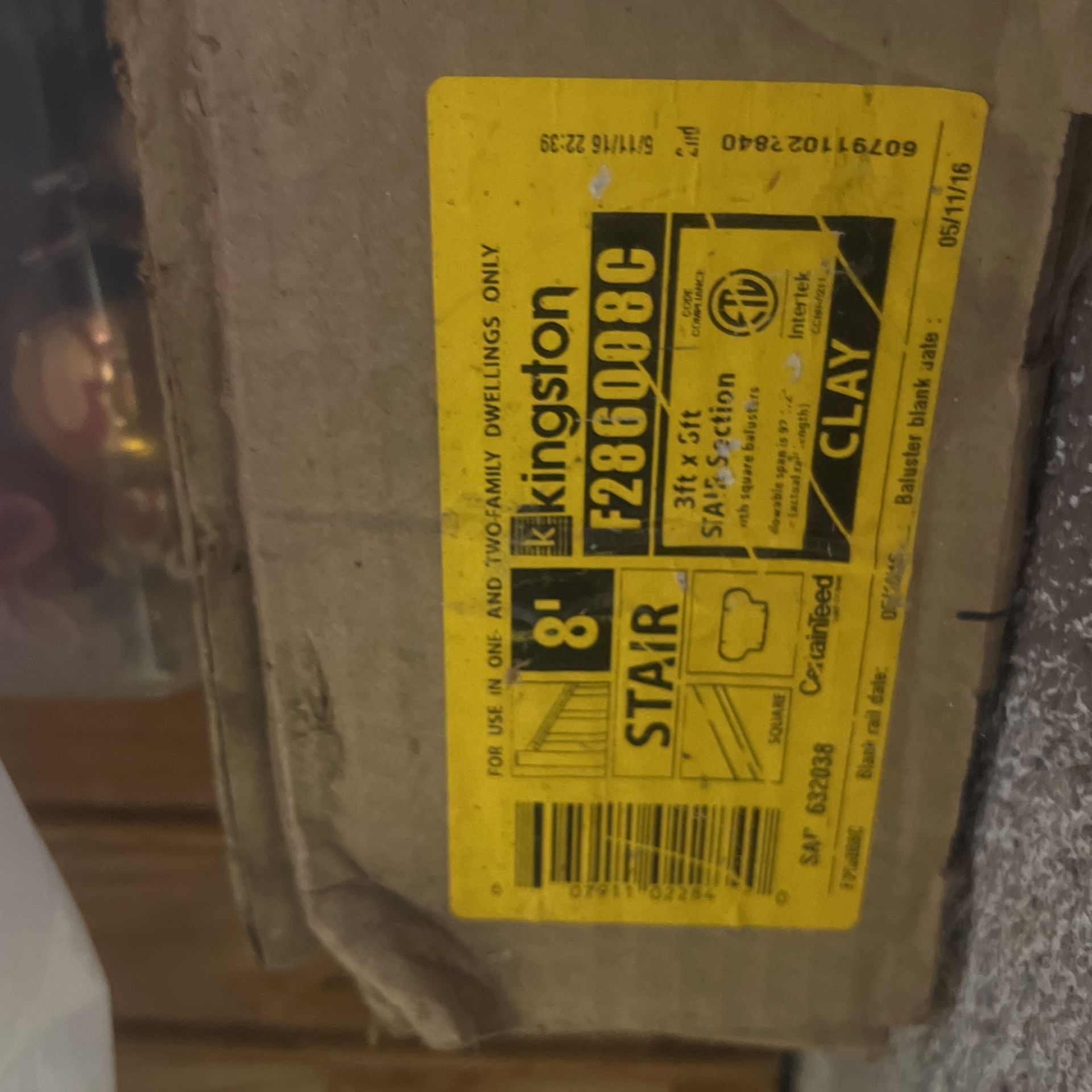 Kingston 3’8 Stair Section Clay