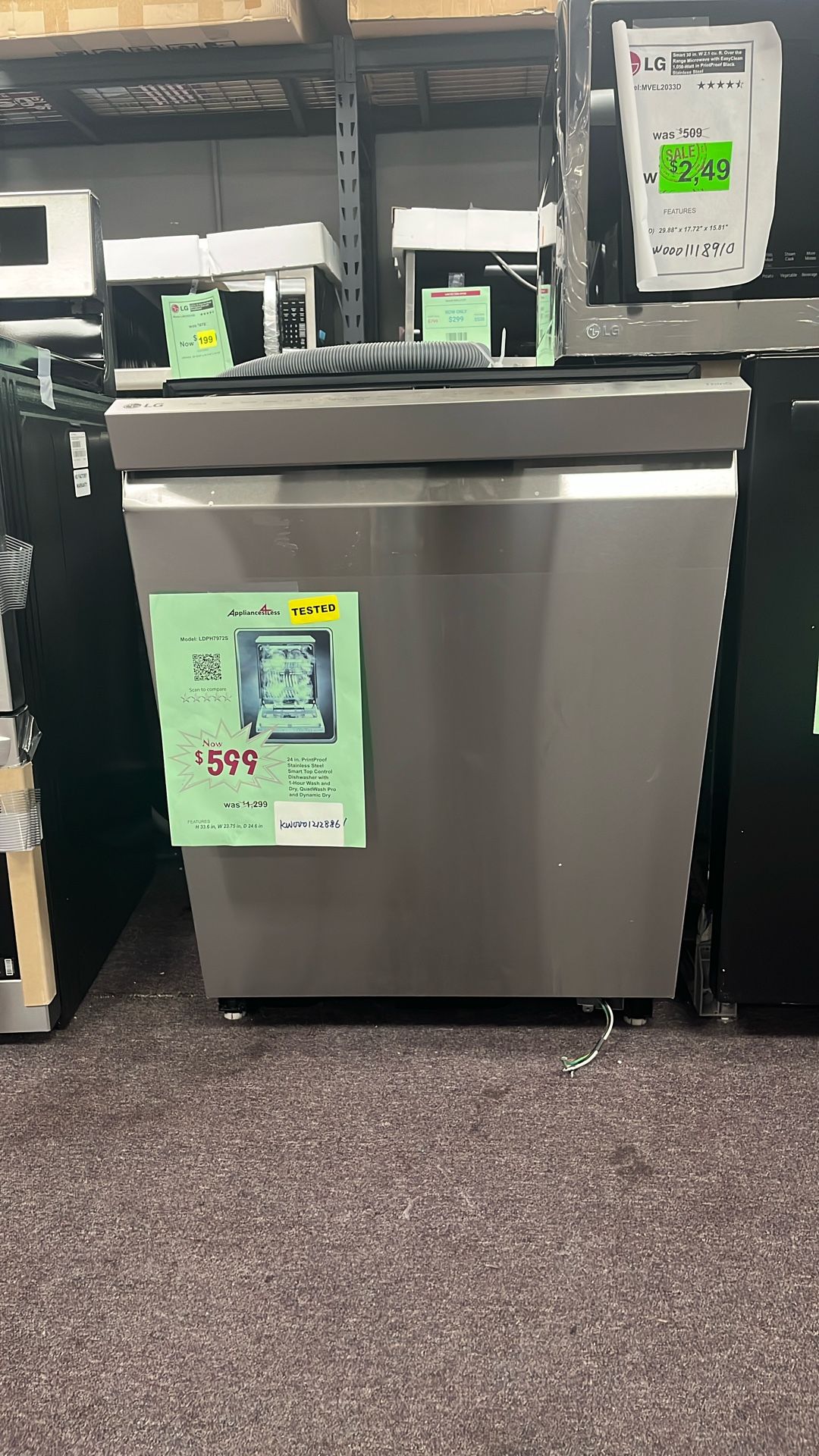 Dishwasher Stainless Steel New Open Box