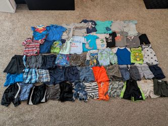 53 piece 2t boys clothes short sleeve, shorts and swim wear