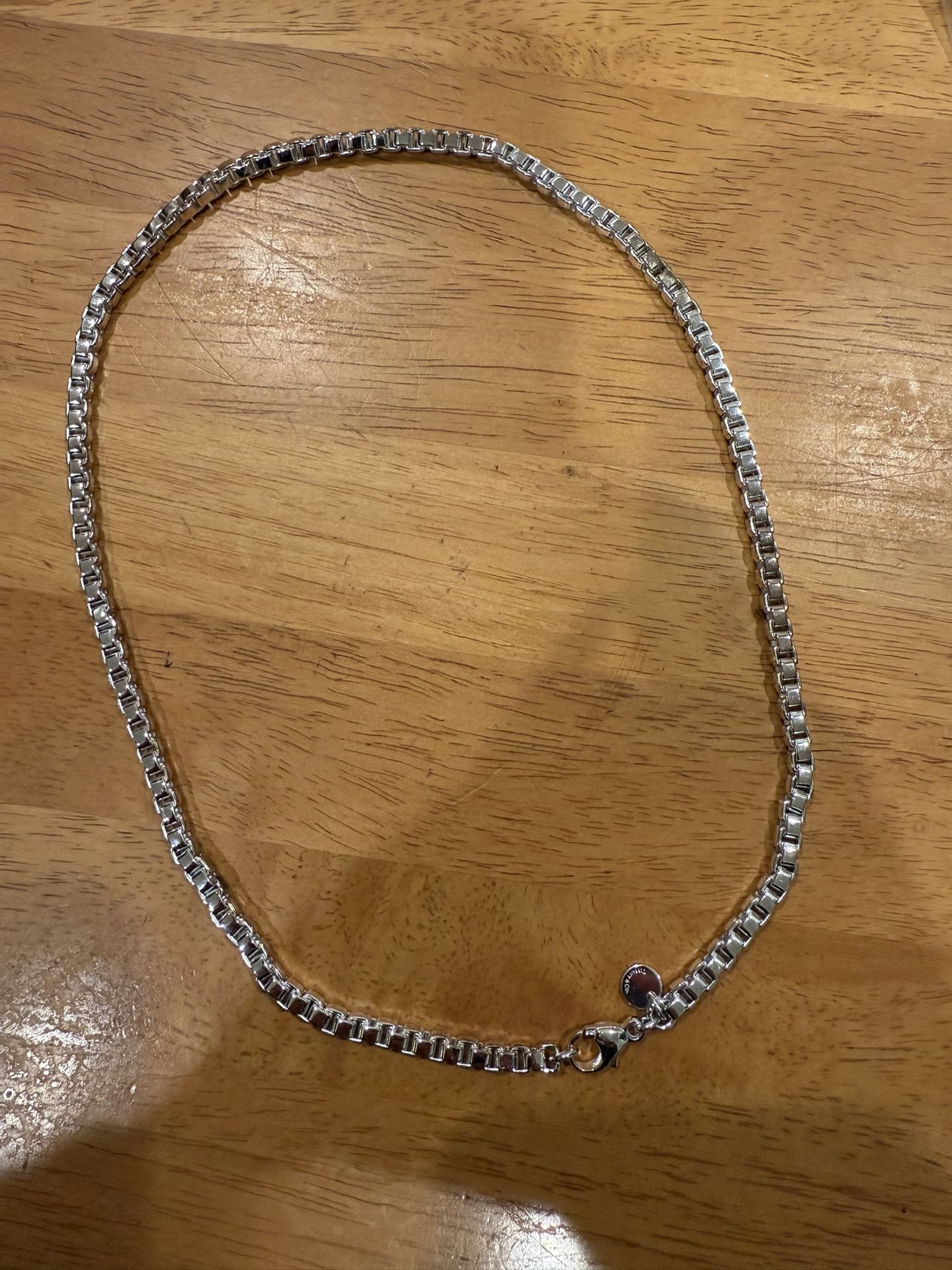 Tiffany Square Necklace 18” Length