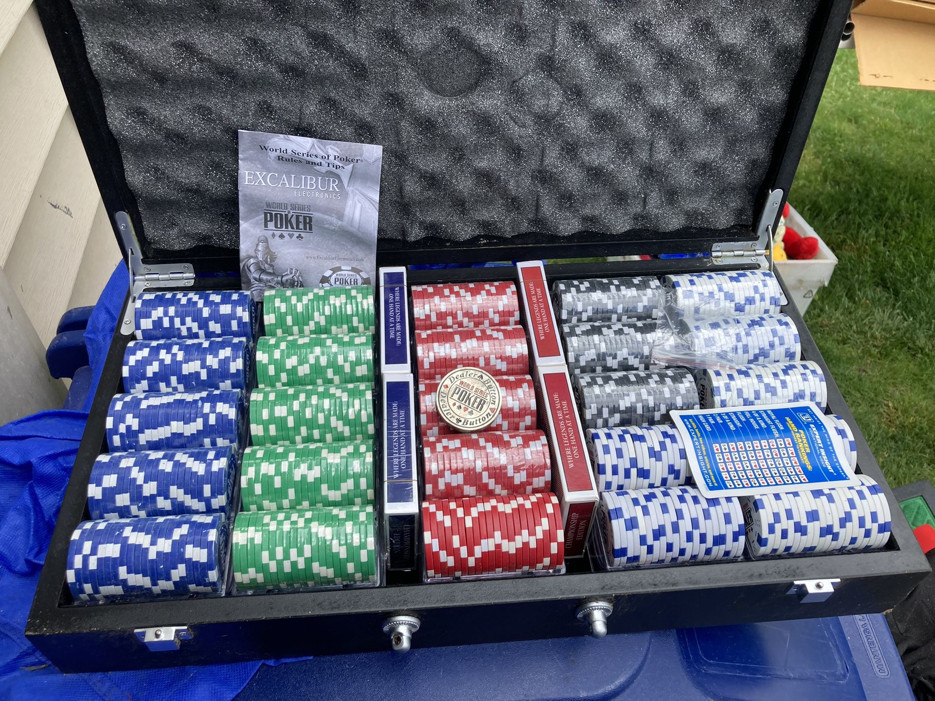Poker Chips And Cards Kit Brand New