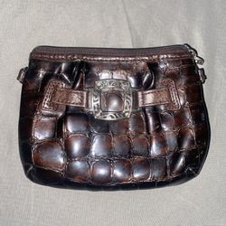 Vintage Y2K Brighton croc clutch (handbag)