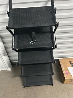 5-step foldable pet stairs by Ollores