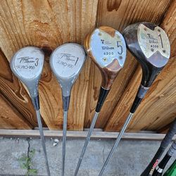 Sports - golf club, baseball bats and bike