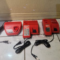 Milwaukee Charger M12 $10 - m18 $30 Rapid m18 $50